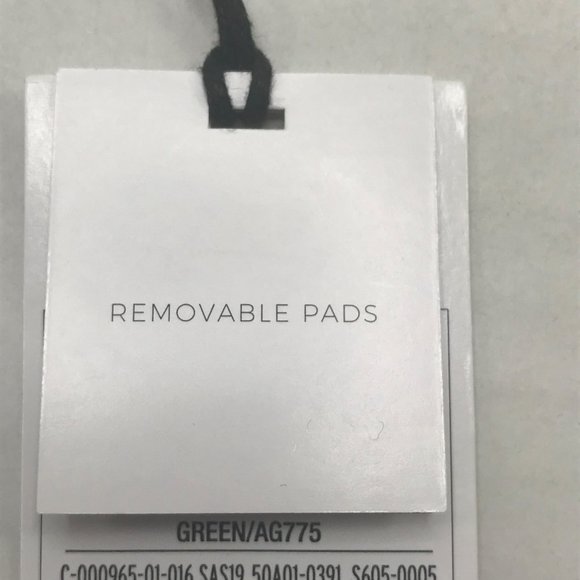 Shade And Shore Women's Size XL 16-18 Textured Square Neck Bralette Swim Green - Picture 13 of 16